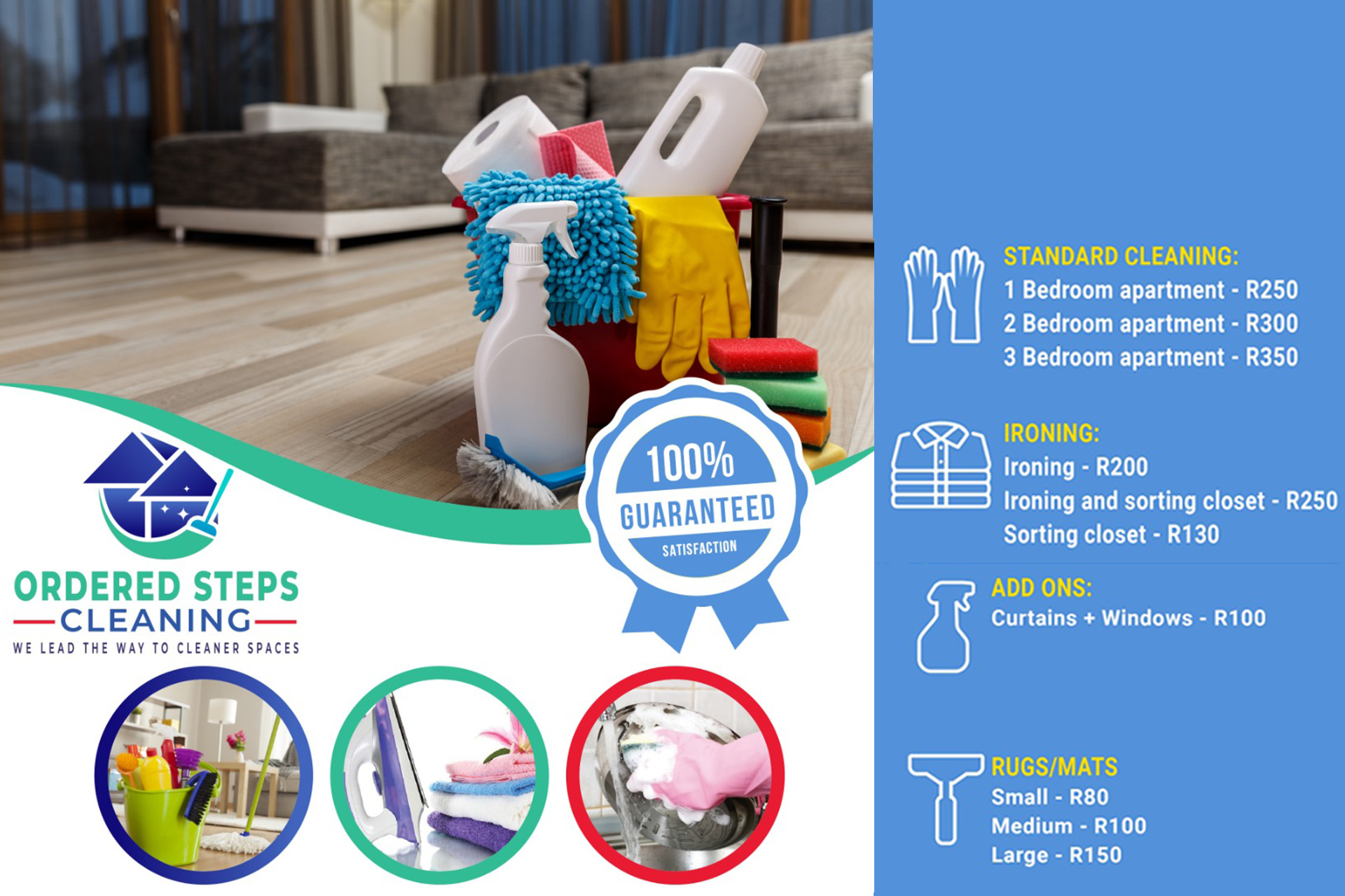 Ordered Steps Cleaning Services